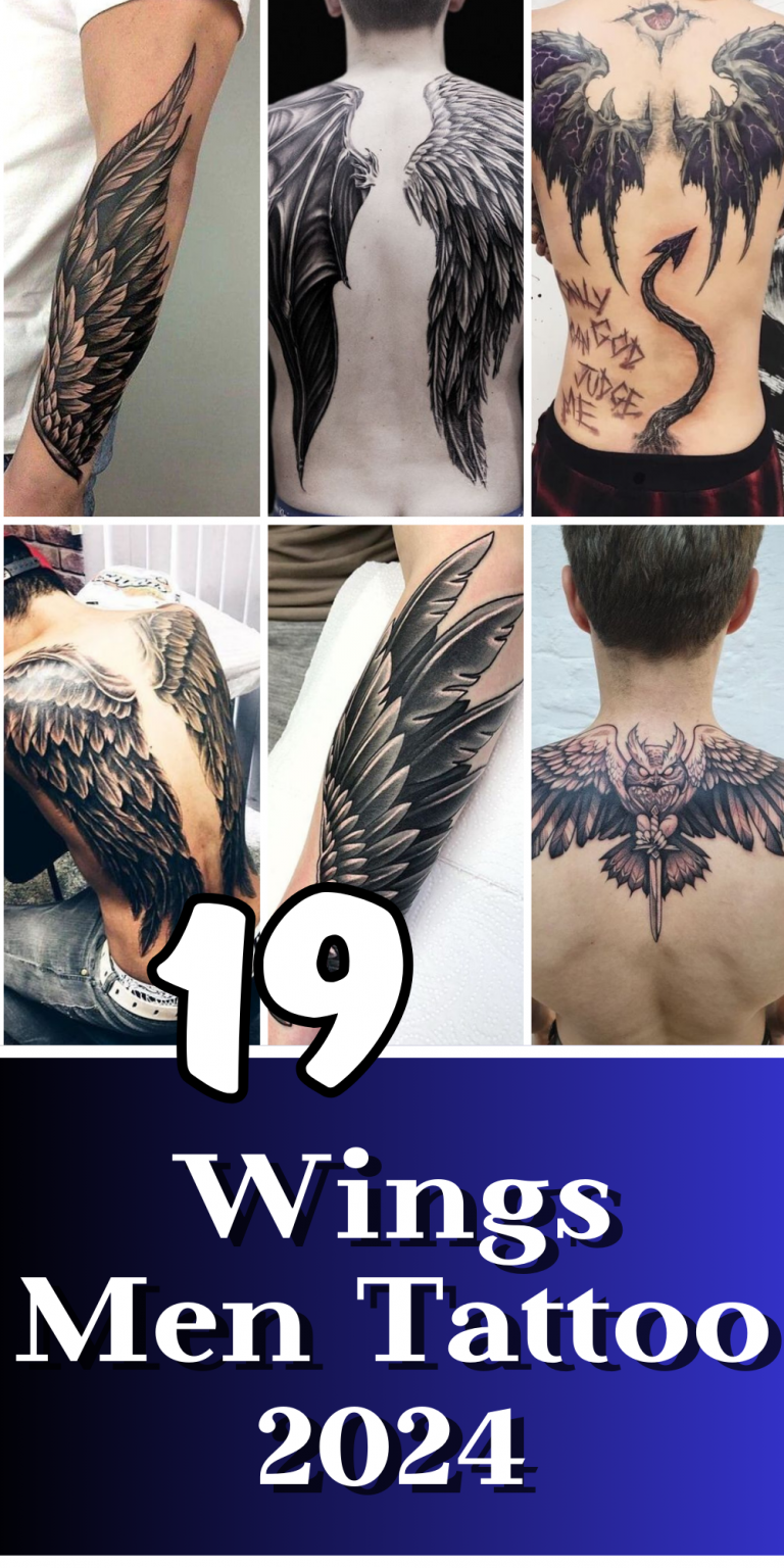 Discover the Art of Wings Men Tattoo Designs 2024: Trends & Styles