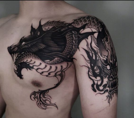 Dragon Men Tattoos 2024: Unleash Mythical Strength & Style on Skin