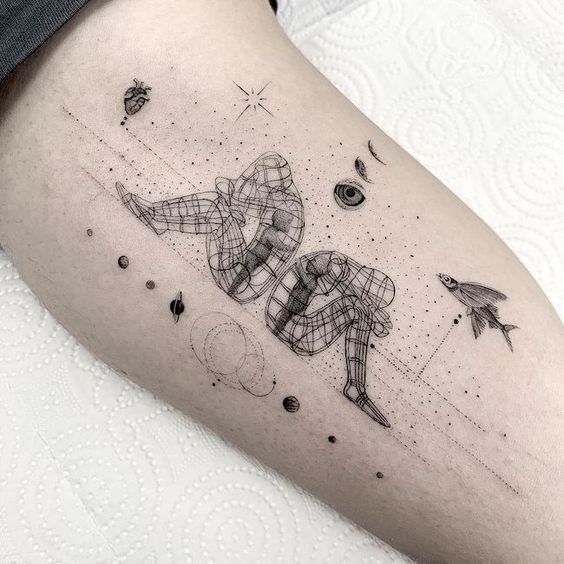 Explore Dynamic Gemini Tattoo Designs for Men – Embrace Your Zodiac Sign