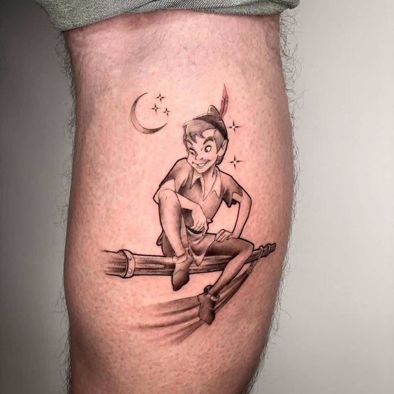 Inspiring Peter Pan Tattoo Ideas: Neverland Magic on Skin | Men’s Fashion