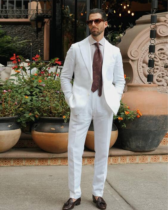 20 Elegant White Suits for Men – Perfect for Weddings and Classy Events