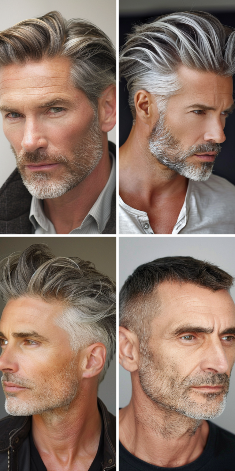 70 Gray Hair: Top Stylish Men’s Hairstyles for 2024