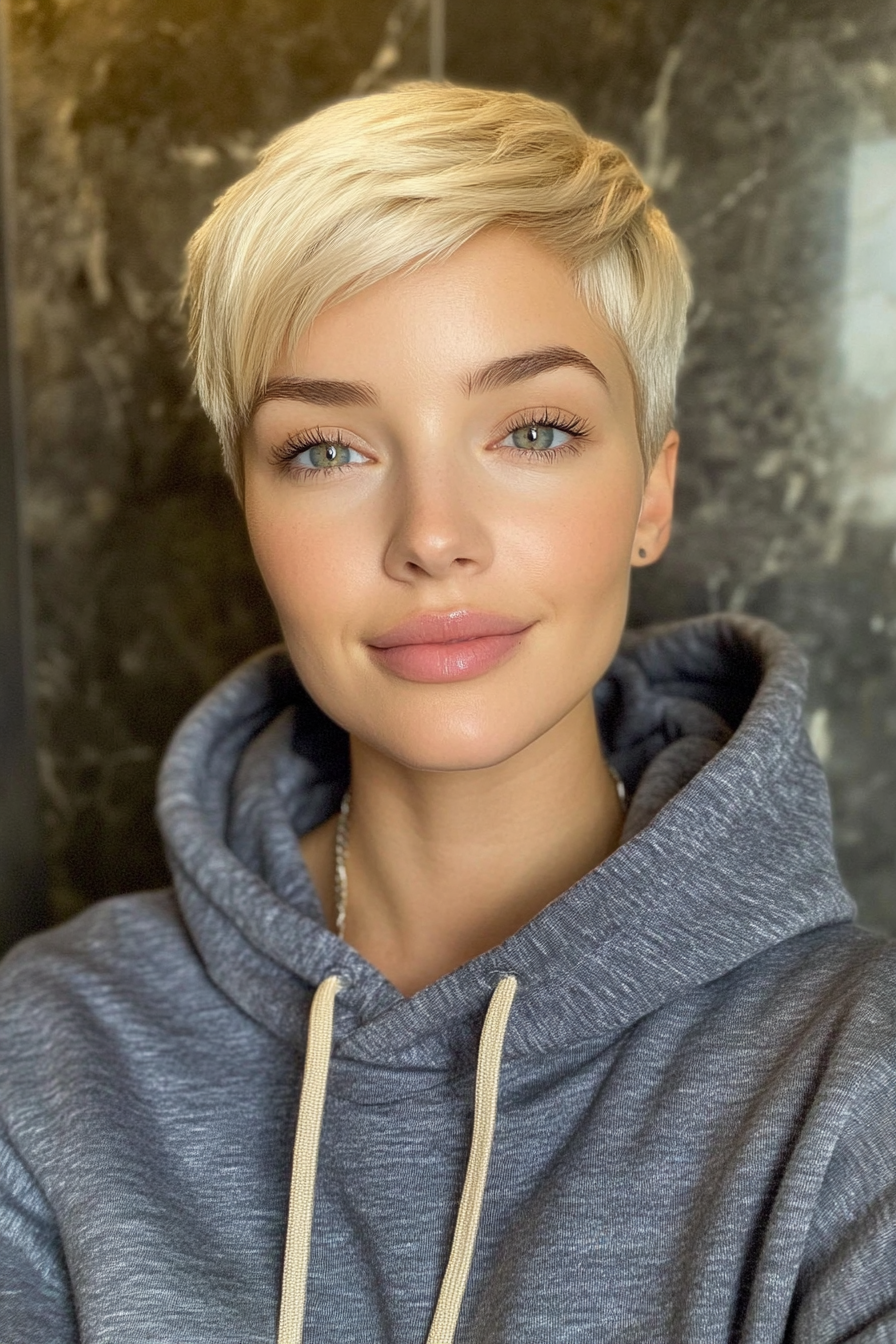 25. Sandy Blonde Pixie with Tapered Neckline (Very Short Pixie Haircuts) - Very Short Pixie Haircuts