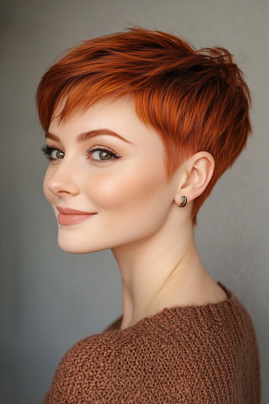 5. Copper Crop with Tapered Sides (Very Short Pixie Haircuts) - Very Short Pixie Haircuts