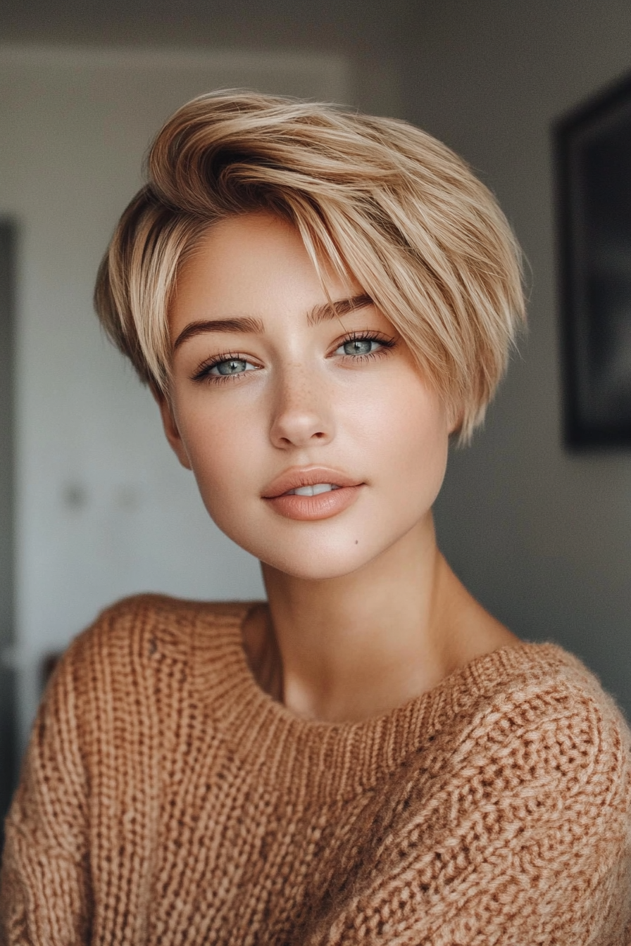 5. Golden Undercut Pixie (Long Pixie Cuts) - Long Pixie Cuts