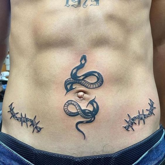 18 Unique Stomach Tattoo Ideas for Men: Inspiring Designs from Tribal Symbols