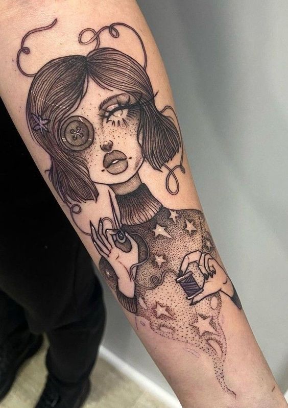 25 Scary Tattoo Ideas for Men and Women: Perfect Dark Art Sleeve and Arm Tattoo Ideas