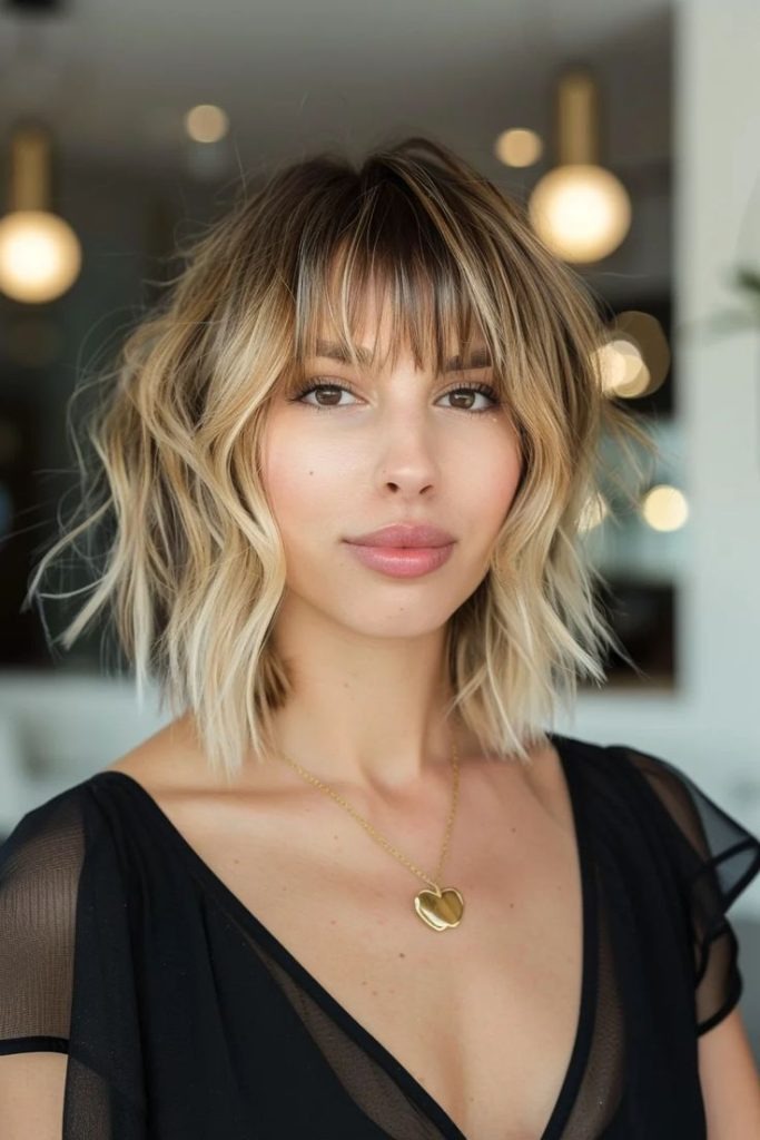 Trendy Bob Haircut with Bangs 2025 – The Perfect Modern Look for Every Hair Type and Face Shape