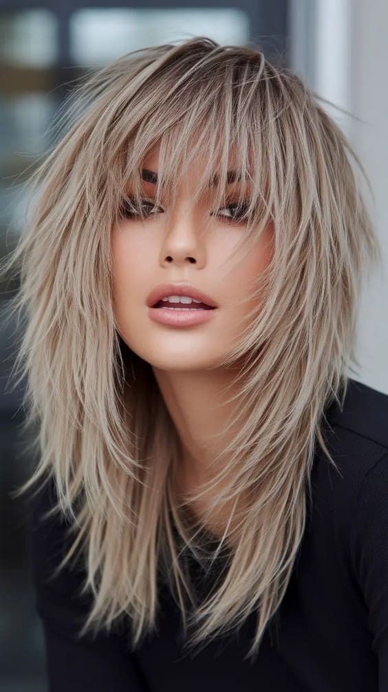 Stunning Long Choppy Layers Haircuts for a Modern and Edgy Look in 2025